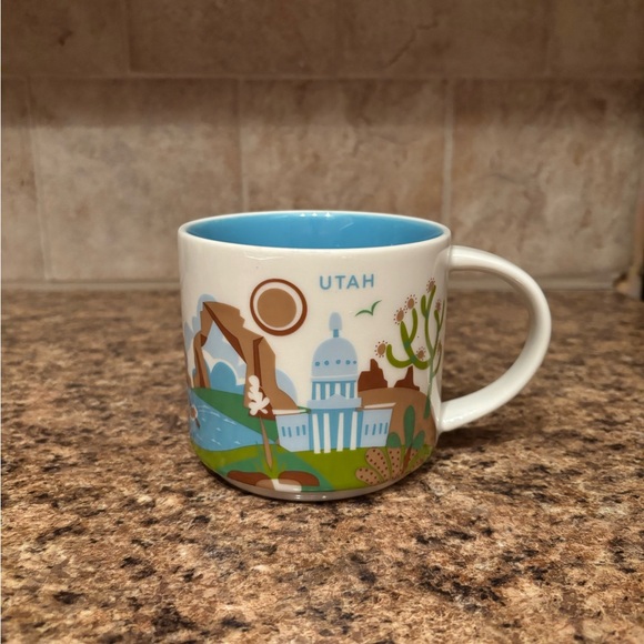 Starbucks Utah Mug with Blue Interior - Picture 1 of 1